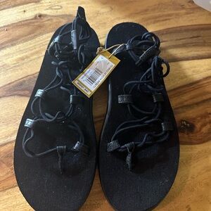 Teva Black Rope Sandals size 9